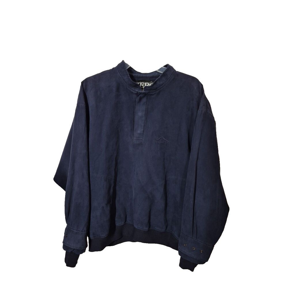 Zero Restriction‎ Snap Windbreaker Mens Medium  Blue Golf Outerwear USA VTG